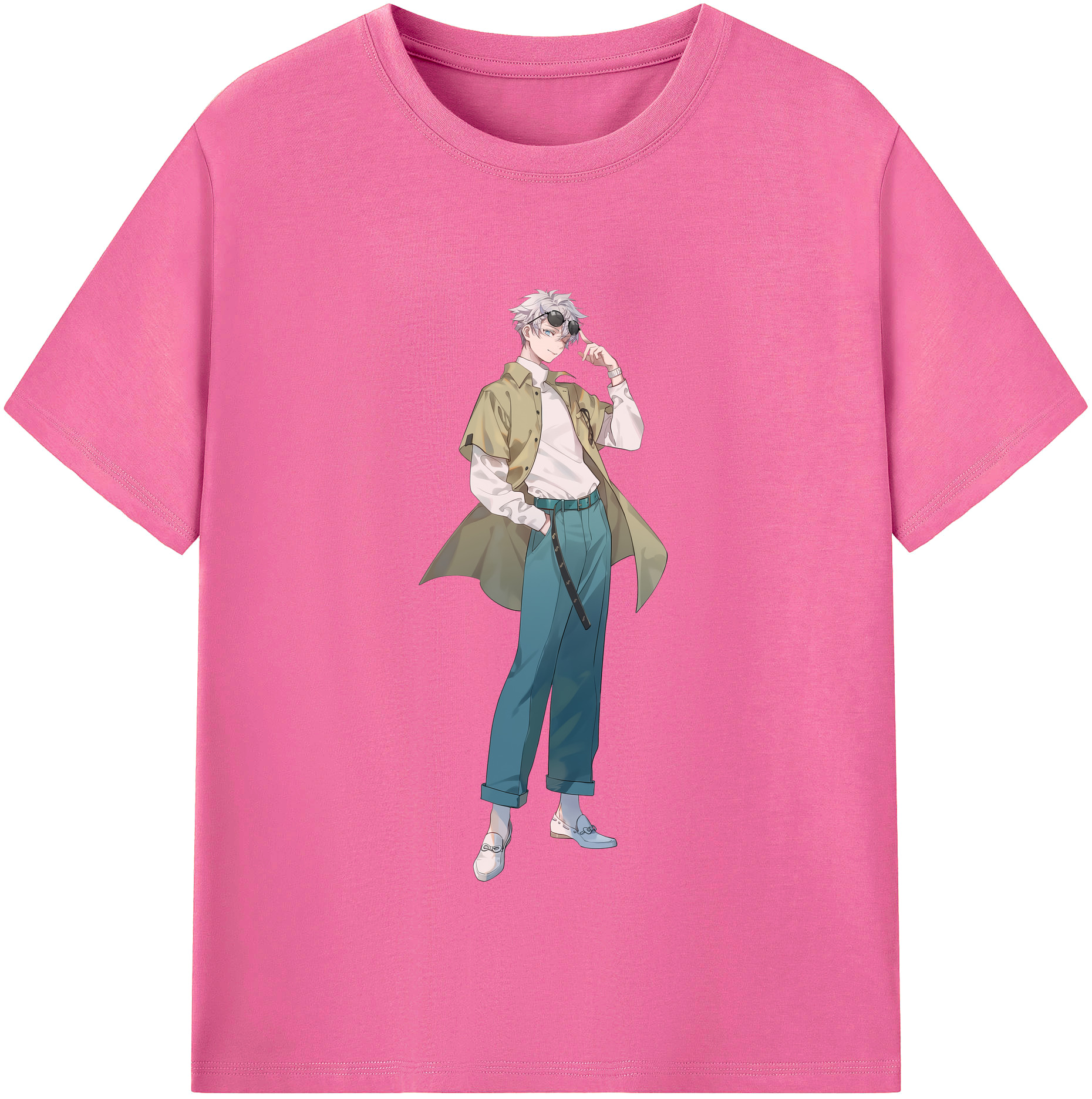 （画像用） 呪術廻戦 Jujutsu Kaisen レディースカジュアルプリントTシャツ（綿100％）
